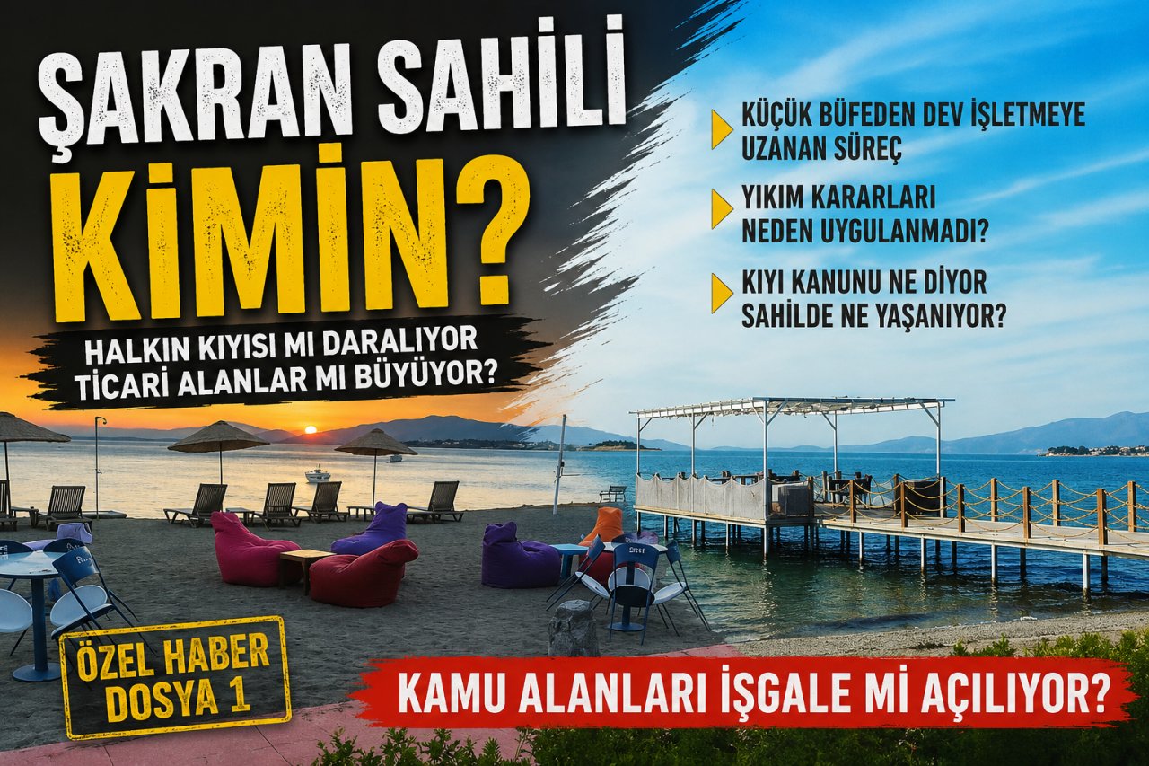 Şakran'da sahil daralıyor, ticari alanlar büyüyor
