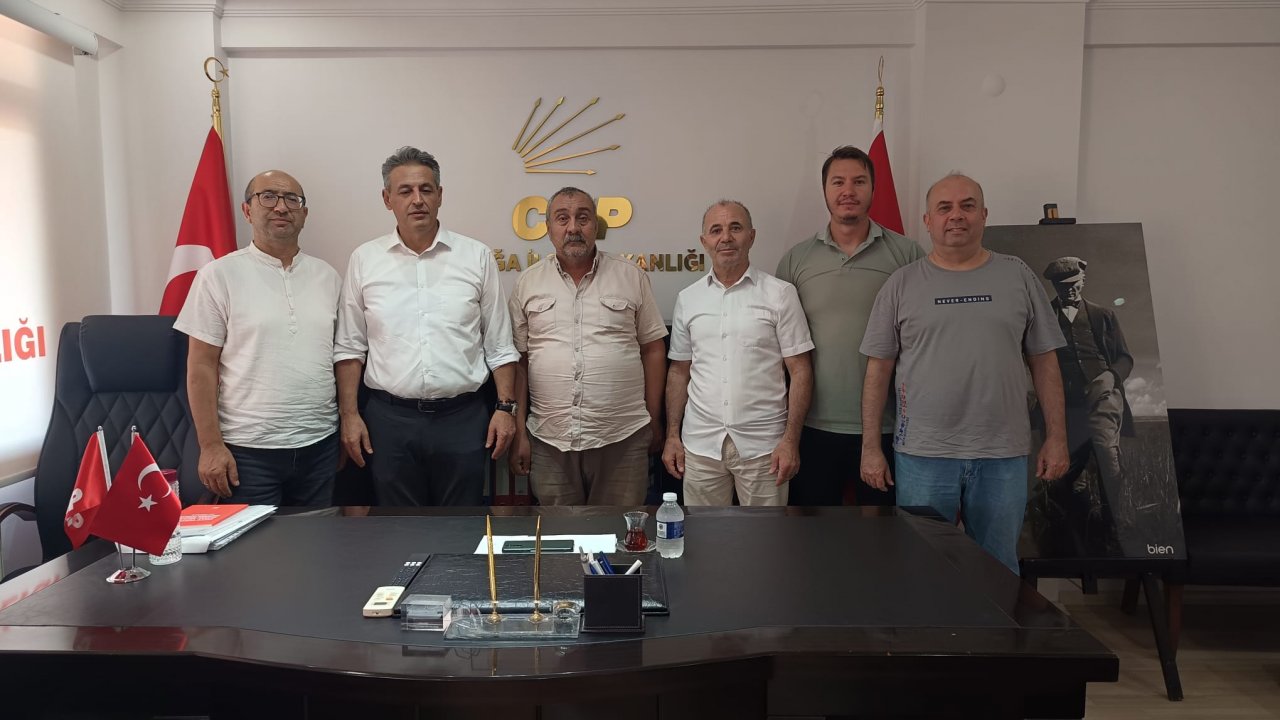 Kınık CHP İlçe Başkanı Yılmaz'dan Aliağa İlçe Başkanlığı'na ziyaret